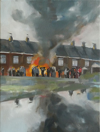 drenkeling 1, schilderij