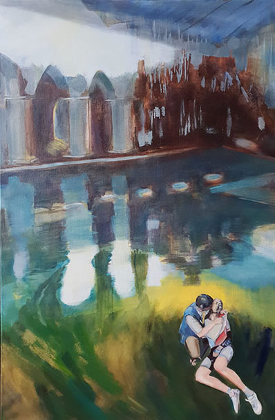 drenkeling 1, schilderij