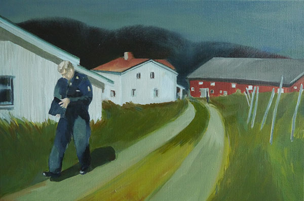 drenkeling 1, schilderij