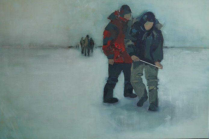 drenkeling 1, schilderij