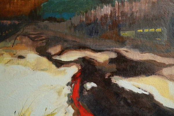 Cheating Wolf, schilderij