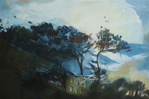 Cheating Wolf, schilderij