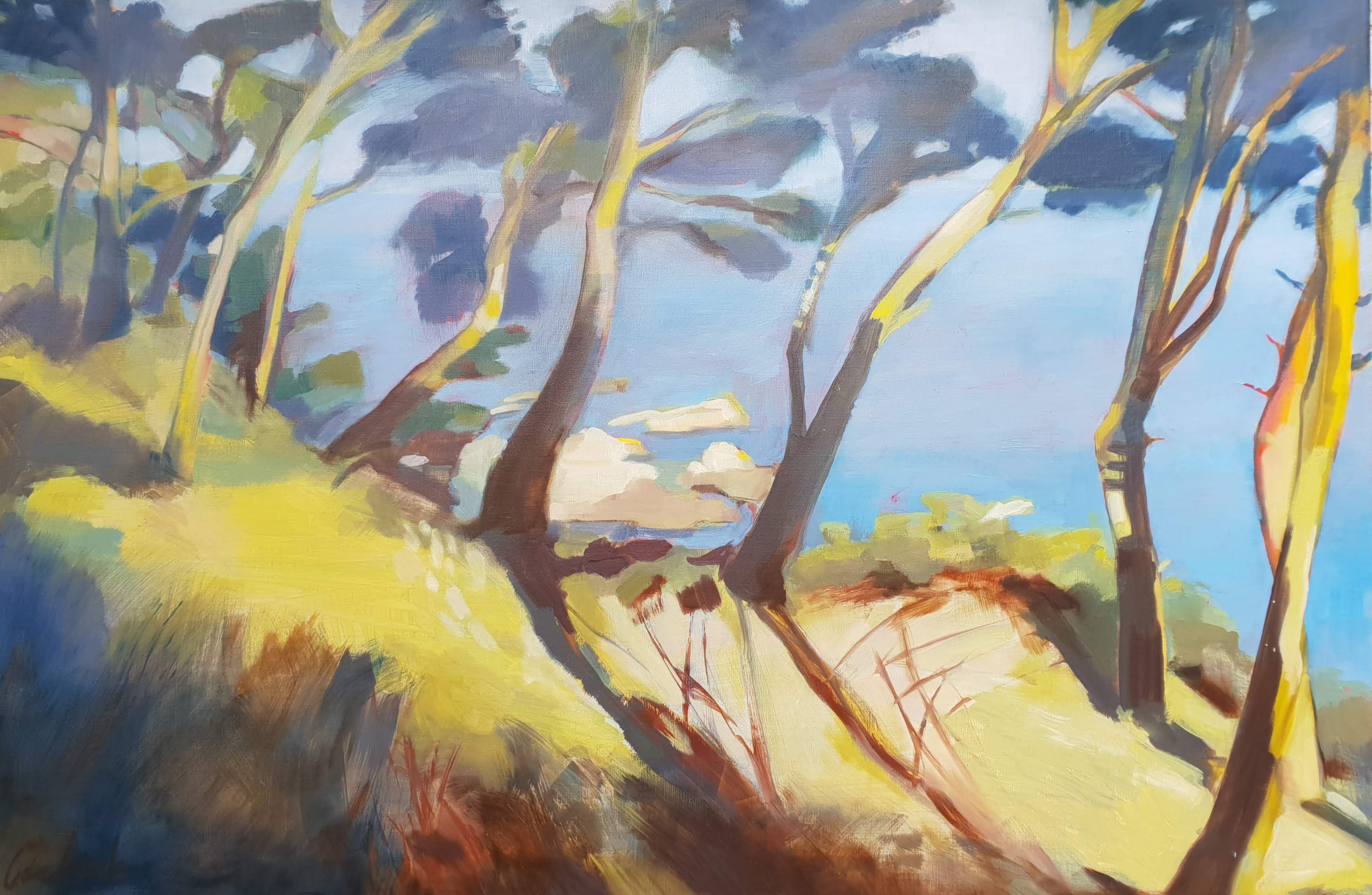 Pijnbomen I, schilderij
