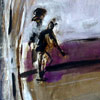 Danseres, acryl en inkt op papier