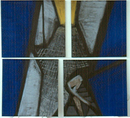 Blauw, schilderij